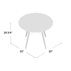 32'' Dining Table Bring A Bit of Mid-Century Modern Flair Into your Cozy Eat-in Kitchen or Dining Room