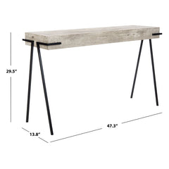 47.3'' Console Table Contemporary Rectangular Console Table Tripod-Style Iron Legs