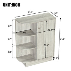 31'' Tall 1 - Door Accent Cabinet Brings An Elegant Atmosphere to your House