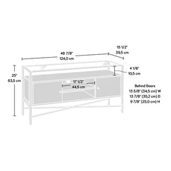 Rich Walnut Deleon TV Stand for TVs up to 55" Cable Management