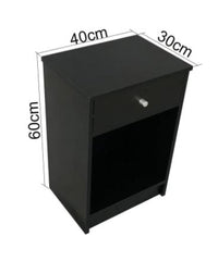 Simplify bedroom furniture Bedside End Table 1/2 Drawer Nightstand 2 Styles