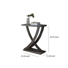 31.25'' Console Table Open Storage and Display Offers Bottom Shelf for Open Storage and Display