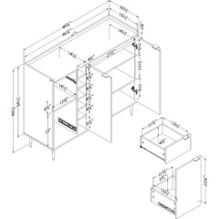 Hype Buffet with Wine Storage Ideal Bar Cabinet for Great Parties This Bar Cabinet