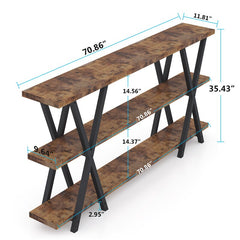 70.86'' Console Table Hallway Table, Telephone Table, Decorative Table Suitable for Porch, Living Room, Dining Room