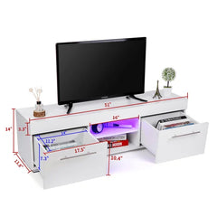 Gray/White Truffi TV Stand for TVs up to 58" LED Tv Stand