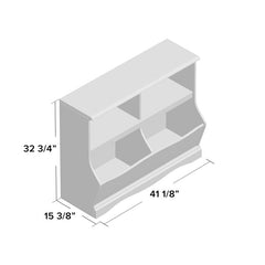 Baby & Kids 32.8'' H X 41.1'' W Toy Storage Kids Bookcase Give your Child's Room A Cute and Fun Way to Keep Organized