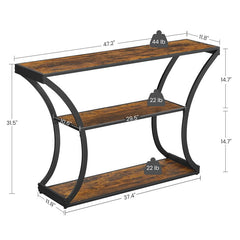 47.2'' Console Table Add Extra Storage in the Kitchen, Nestle Snugly Against Any Wall in your Hallway