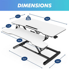 White Standing Desk Portable Standing Desk Converter Strikes that Perfect Balance Between Standing and Sitting Safely Balance Two Monitors on Top