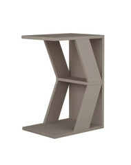 Modern Side Table - Light Mocha - 22.44'' H x 11.81'' W x 15.75'' D