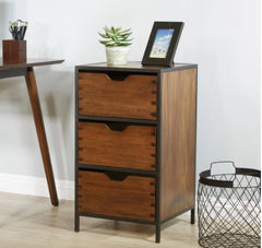 3-drawer Storage Cabinet Make A Space for Storage and Organization with this Charming Three-Drawer Storage Cabinet