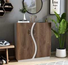 Contemporary White 8-shelf Shoe Cabinet Provide Plenty of Space for your Sandals, Heels, Running Shoes