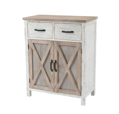 Rustic Wood Barn Farmhouse style Door Storage Cabinet