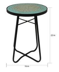 Round Patio Side Accent Table Give Any Indoor or Outdoor Space A Charming Touch