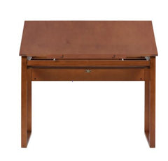 Brown Solid Wood Drafting Table Organize your Creative Supplies Workspace for Drawing, Sketching