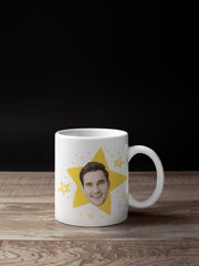 The Office Tv Show, The Office Tv Show Gifts, Office Star Mug, The Office Face Mug, The Office Mug, The Office Star Face,  Ceramic Mug