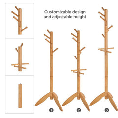 Coat Rack Freestanding Coat Rack Adjustable Rack  Give You Plenty of Space to Hang your Favorite Coat and Hat