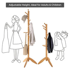 Coat Rack Freestanding Coat Rack Adjustable Rack  Give You Plenty of Space to Hang your Favorite Coat and Hat