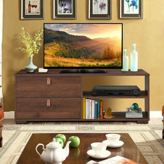 Entertainment Media TV Stand with Drawers This stylish TV stand will add plenty of storage space and glamour to your home! Made of premium,