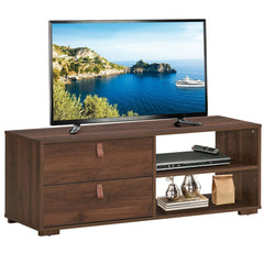 Entertainment Media TV Stand with Drawers This stylish TV stand will add plenty of storage space and glamour to your home! Made of premium,