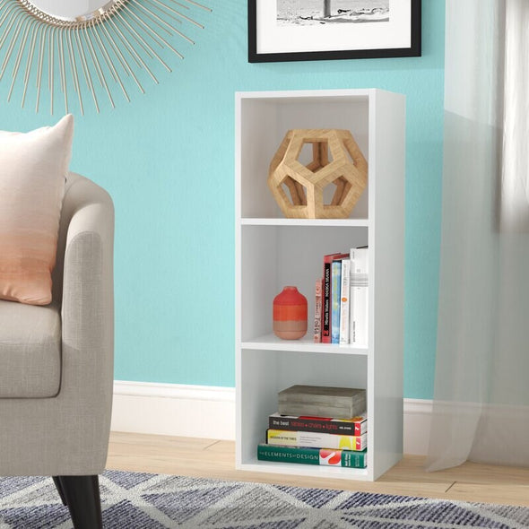 White Cube Bookcase Organize your Favorite Leather-Bound Tomes or Give your Little One a Place to Create a Mini Library