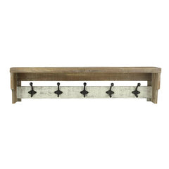 Nicola Wall Mounted Coat Rack A smooth top shelf provides additional storage and display option