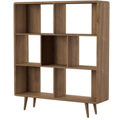 Cube Bookcase Open Back Panels Display Decorative Accents, Framed Family Photos, Books Square Compartments