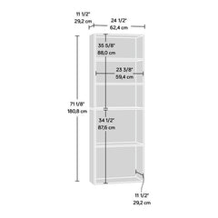 Brook Cherry Standard Bookcase Five Spacious Shelves, this Bookcase Provides Ample Space To Arrange Any Display