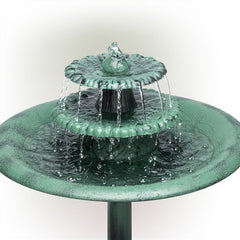 3-Tiered Resin Pedestal Water Fountain Bring Charismatic Ambiance to your Garden, Patio, Deck, Yard, or Other Outdoor Space