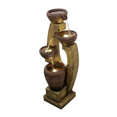 Resin Fountain with Light  To Any Indoor And Outdoor Decor Bring Elements Of Peace, Serenity, And Class To Your Garden, Patio, Porch