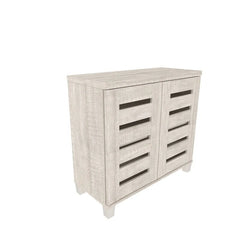 12 Pair Shoe Storage Cabinet Crafted from classy manufactured wood and constructed with stylish