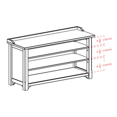 Winsome Wood Dayton Bench, Shoe Storage, Walnut Finish