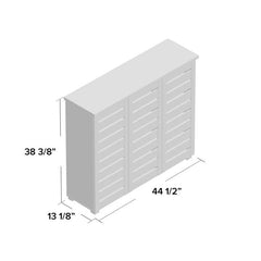 Ostrowski 20 Pair Shoe Storage Cabinet