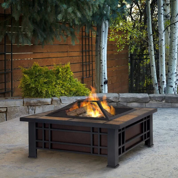 Morrison Steel Wood Burning Fire Pit Table Wood Burning Fire Pit Table. This fire pit can be used to burn seasoned firewood