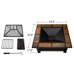 Morrison Steel Wood Burning Fire Pit Table Wood Burning Fire Pit Table. This fire pit can be used to burn seasoned firewood