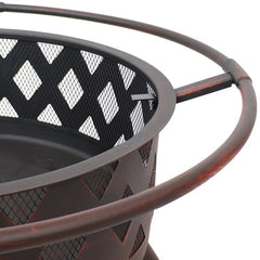 Maui Steel Wood Burning Fire Pit Get the warmth, smell, and sounds of a campfire without actually leaving your own patio