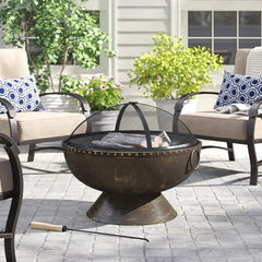 Tuscola Firebowl Steel Wood Burning Fire Pit