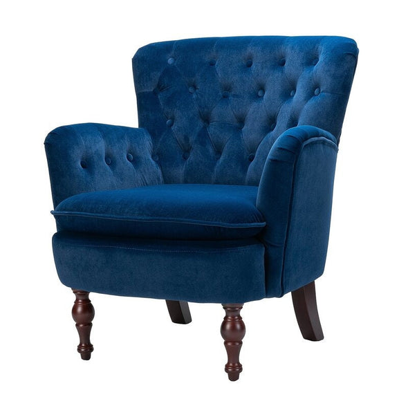 Tufted Velvet Armchair This Elegant Accent Chair Updates The Classic Armchair with Dramatic Curves and Embracing Comfort