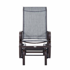 Outdoor Calvert Rocking Metal Chair Glide into Comfort the Patio Glider Chair Weather-Resistant Glider Arms Can Swing Forward and Backward