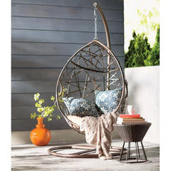 Brown Porch Swing with Stand Great Your Backyard or Patio Space With This Charming and Fun Hanging Chair