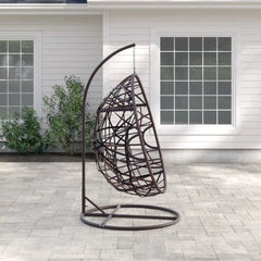 Brown Porch Swing with Stand Great Your Backyard or Patio Space With This Charming and Fun Hanging Chair