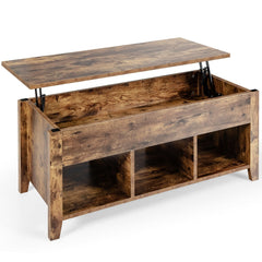 Lift Top Coffee Table with Storage Lower Shelf