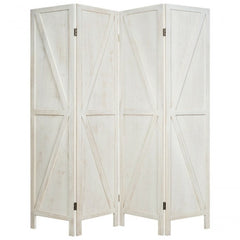 4 Panels Folding Wooden Room Divider