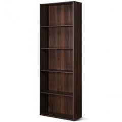 5-Shelf Storage Bookcase Modern Multi-Functional Display Cabinet