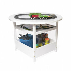 Kids Round Interactive Table A decorative and Functional Addition to Your Child’s Study Room. The Perfect Spot for Snack Time, Games