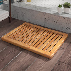 Rectangle Bamboo Non-Slip Bath Rug Suitable for indoor use Comfortable for your Feet Versatile and Can Serve Many Different Purposes