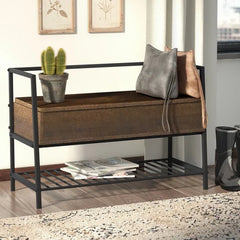 Wooden Storage Ermont Flip Top Storage Bench