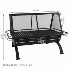 Hicks Steel Wood Burning Fire Pit (Does Not Come With Wood)