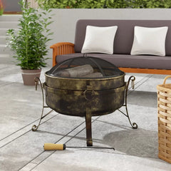 Flanigan Steel Wood Burning Fire Pit