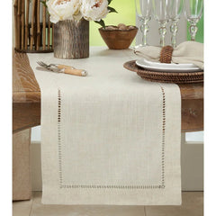 Silverlock Hemstitched Table Runner