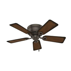 42'' Conroy 5 - Blade Flush Mount Ceiling Fan with Pull Chain and Light Kit Included